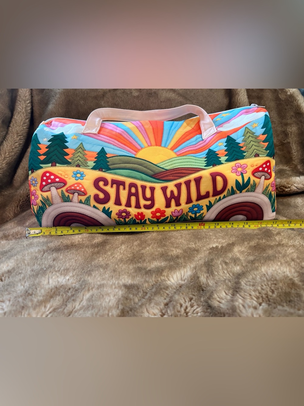 Stay Wild Colorful Travel Duffle Bag - Multicolor - Picture 10 of 10